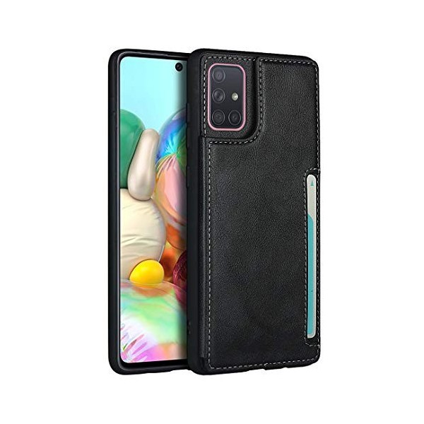Etui portefeuille pour Samsung Galaxy A71 noir