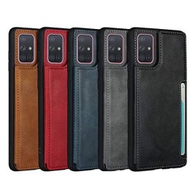 Etui portefeuille pour Samsung Galaxy A71 noir