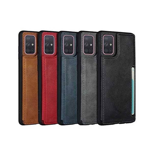 Etui portefeuille pour Samsung Galaxy A71 noir