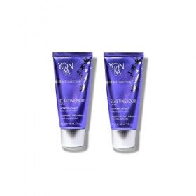 Yon-Ka Duo Prévention Jeunesse & Fermeté - Crème Elastine Jour 50ml + Crème Elastine Nuit 50ml - Soin Anti-Âge Hydratant au P...