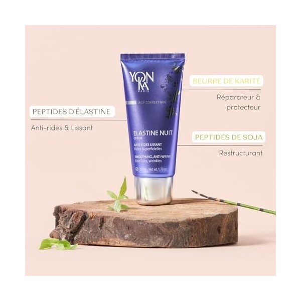 Yon-Ka Duo Prévention Jeunesse & Fermeté - Crème Elastine Jour 50ml + Crème Elastine Nuit 50ml - Soin Anti-Âge Hydratant au P...