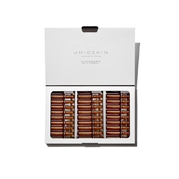 UNICSKIN - Pack de 30 ampoules pour les soins du visage - Unic30-Day Skin Miracle Shot - Aide à estomper les rides et les rid