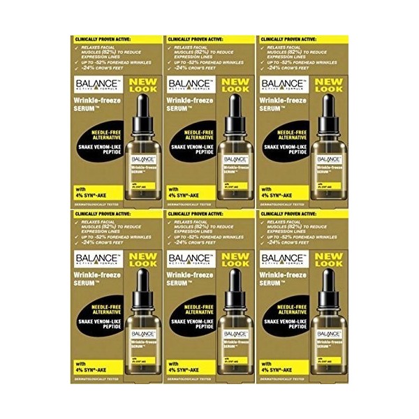 Balance Active Formula Wrinkle Freeze Serum 30ml x 6 Packs by Balance Active