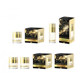 La crème de jour régénératrice Gold Benefits, à base dor 24K, crée une crème hydratante qui soulève temporairement la peau. ...