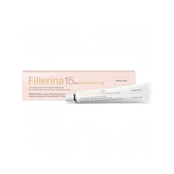 Fillerina 15HA Crème Visage de Jour Biorevitalizing Effet Combleur Anti-Âge Gr3 50 ml
