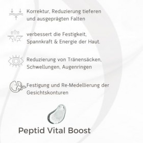 MAGE Peptide Vital Boost Sérum anti-âge pour le visage avec Bio BTX, soin du visage pour réduire les rides, pour une peau lis
