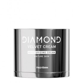 FREZYDERM Diamond Velvet Crème Hydratante Visage 50ml – Crème de Jour Anti-Rides au Collagène Marin et à l’Acide Hyaluronique
