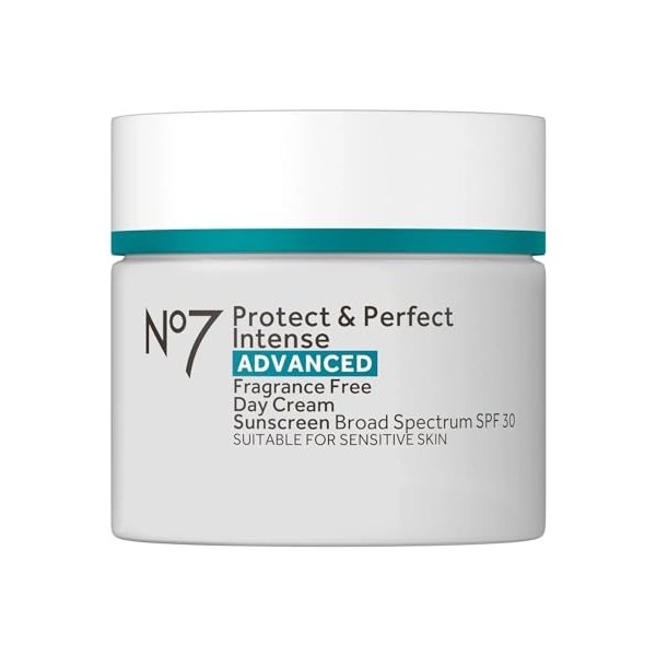 No7 Protect & Perfect Intense Advanced Day Cream SPF 30 - Anti-Aging Facial Moisturizer with Anti-Wrinkle Technology - Hydrat