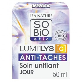 SOBIO ETIC – Soin Jour Éclat Anti-Tâches, Hydratation Naturelle et Teint Uniforme Pot 50mL - Le Lot De 2
