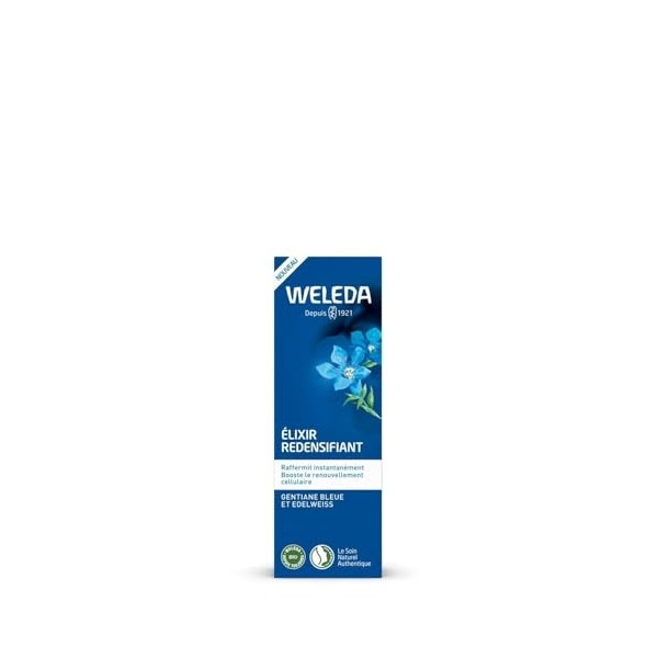 WELEDA – Sérum Visage Redensifiant à la Gentiane Bleue et Edelweiss Bio, Texture Légère 30 mL - Vendu par unité