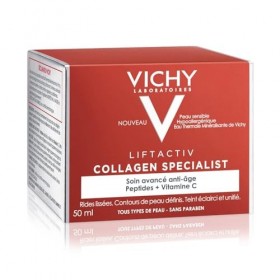 VICHY LABORATOIRES – Crème de Jour Liftante Anti-Âge, Texture Légère au Collagène 50mL - Vendu par unité