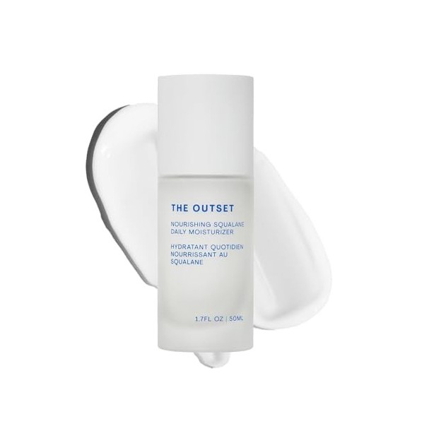 The Outset Crème hydratante quotidienne nourrissante au squalane – Barrière cutanée réparatrice, douce, sans parfum, non comé