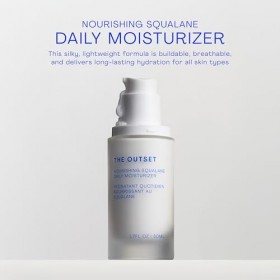 The Outset Crème hydratante quotidienne nourrissante au squalane – Barrière cutanée réparatrice, douce, sans parfum, non comé