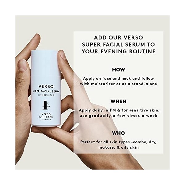Verso Super Facial Serum, 30 ml Crème Jour et Nuit