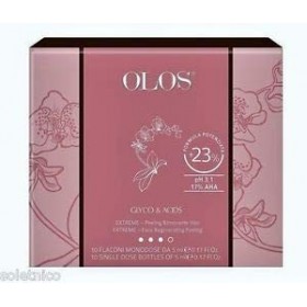 Peeling pour maquillage rénovateur visage Intense 10 ampoules glyco Program olos