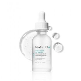 ClarityRx Daily Dose of Water, Hyaluronic Acid Hydrating Serum for All Skin Types Unscented 1 Fl Oz