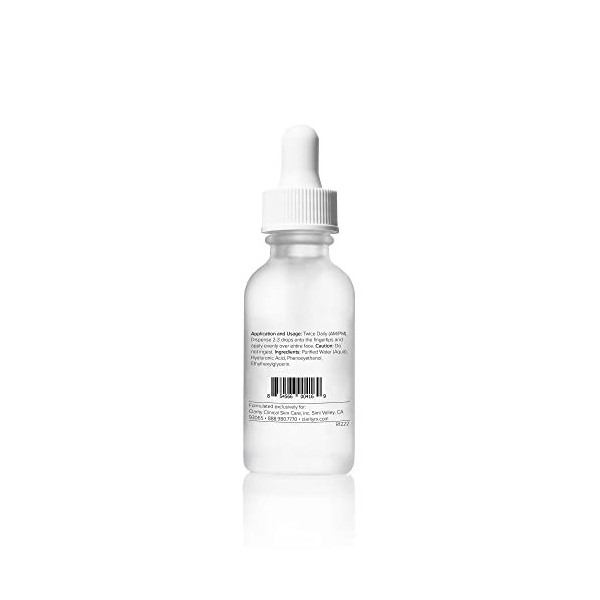 ClarityRx Daily Dose of Water, Hyaluronic Acid Hydrating Serum for All Skin Types Unscented 1 Fl Oz