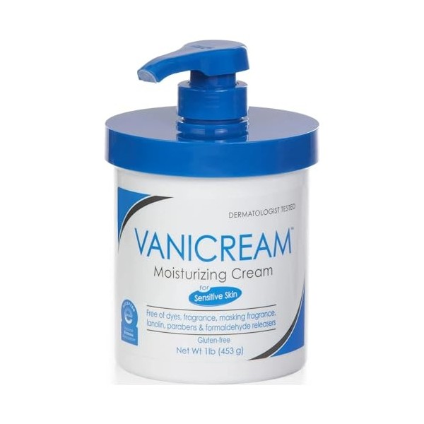 Vanicream Lot de 4 crèmes hydratantes pour peaux sensibles 473 ml
