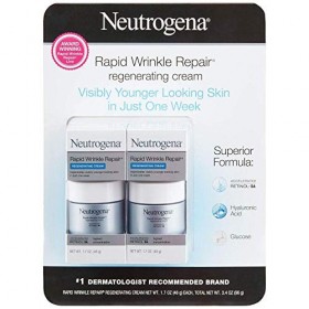 Neutrogena Rides rapide réparation rétinol Régénérante Crème Visage et Acide Hyaluronique Anti rides hydratant visage, cou cr