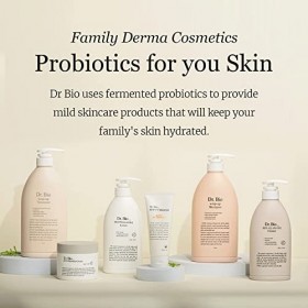 Dr.Bio Dr. Bio Eco Moisture Cream, 300 g, hydratant quotidien pour le visage et le corps, crème pour la peau sèche, crème hyd