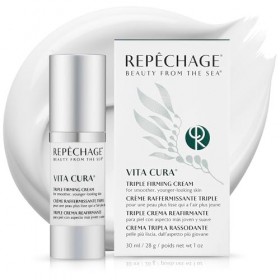 Repechage vita cura triple crème raffermissante. visage anti-vieillissement crème hydratant cou. cliniquement prouvé pour aid