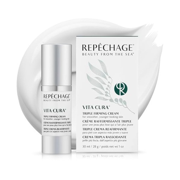 Repechage vita cura triple crème raffermissante. visage anti-vieillissement crème hydratant cou. cliniquement prouvé pour aid