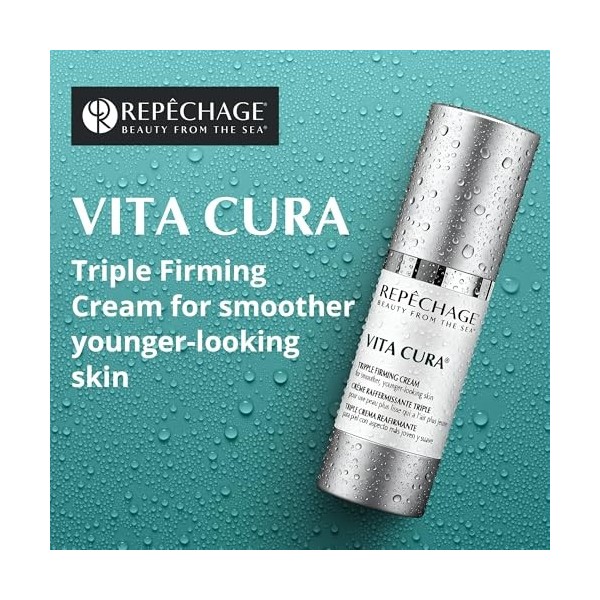 Repechage vita cura triple crème raffermissante. visage anti-vieillissement crème hydratant cou. cliniquement prouvé pour aid