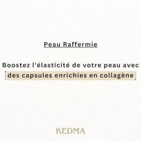 Kedma - Capsules de Collagène pour Peau Élastique et Hydratée - Anti-Âge et Réducteur de Rides - 30 Capsules