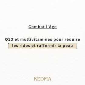Kedma - Crème Platine Anti-Âge au Q10 et Multivitamines - Raffermissante et Éclatante - Pour Tous Types de Peau - 50g
