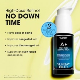 Sunday Riley Sérum rétinoïde A+ High Dose 30 ml