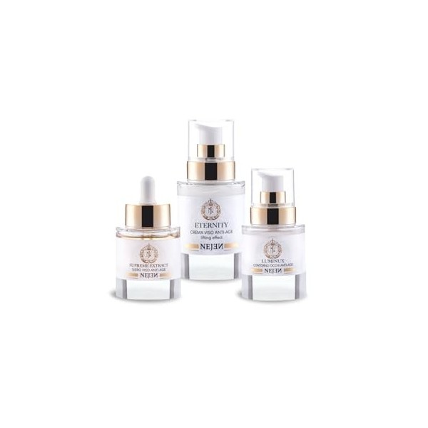 Nejen Beauty Box Sublim Set Visage Crème Anti-Âge, Sérum Ultraconcentré, Contour des Yeux Illuminant