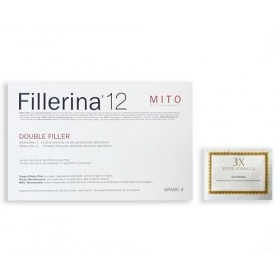 Fillerina 12 Double Gel Remplissage Effet Restructurant avec Acide Laluronque, Traitement Dermo-Cosmétique + 2 ml Masque Visa