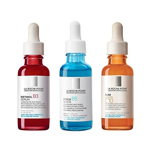 Box La Roche Posay P Retinol B3 Sérum 30 ml + Hyalu B5 Sérum Concentré 30 ml + Redermic Pure Vit C10 30 ml