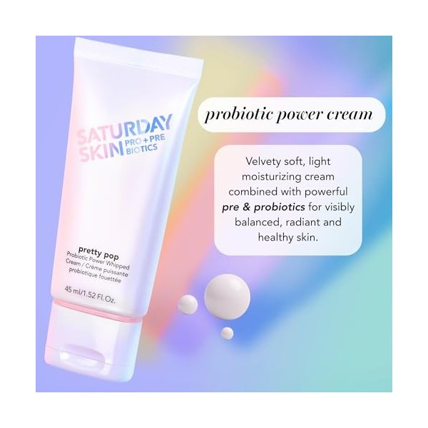 Saturday Skin Pretty Pop Prebiotics and Probiotics whipped Crème hydratante Nourishing Allure Best of Beauty K-Beauty Winner ...