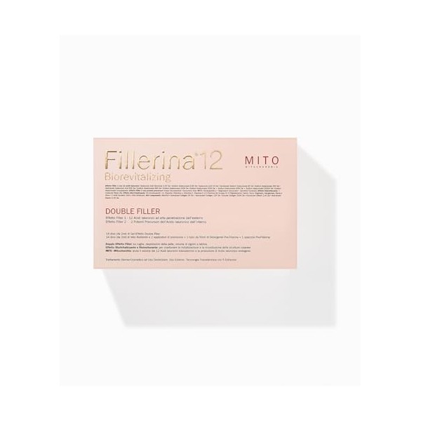 Fillerina 12 Biorevitalizing Double FILLER NEO MITO Traitement intensif Visage Effet Remplissage Revitalisant Grade 3