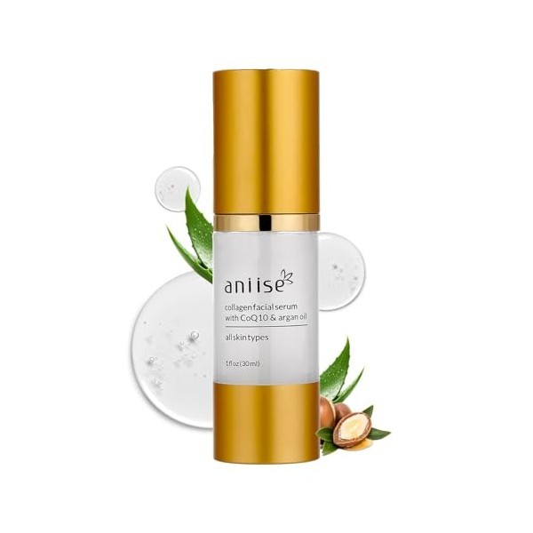 Sérum facial au collagène avec Coq10 et huile dargan