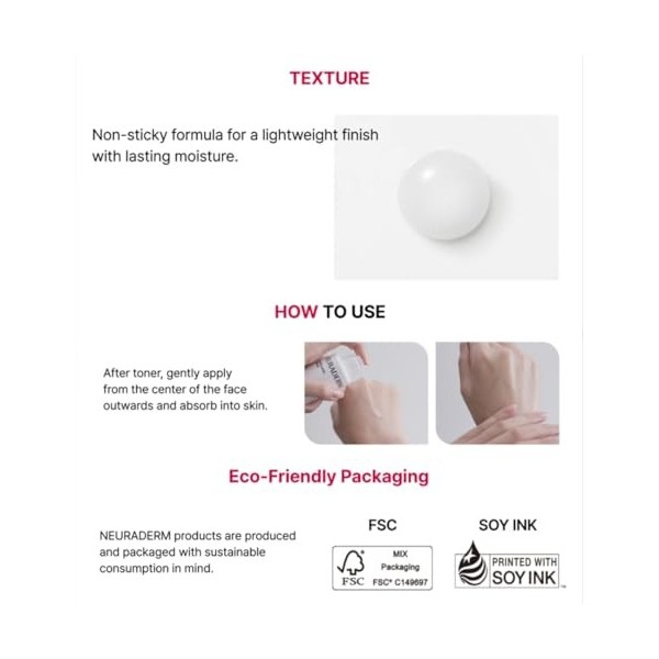 NEURADERM Sérum Neuro Lacto, soin hydratant doux du microbiome, sans parfum, sans tensioactifs, sans conservateur, hypoallerg