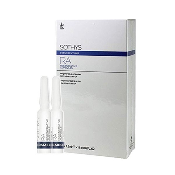SOTHYS Cosmeceutique RA Ampoules Régénérantes – Regenerative Ampoules. 14 x 1.5 ml.