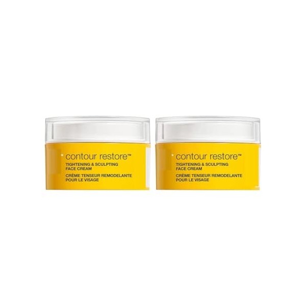 Striveectin Contour Restore Lot de 2 crèmes pour le visage, ciblent laffaissement de la peau et la perte de volume – Cible l