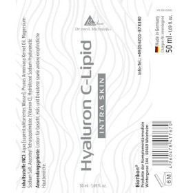 Hyaluron C-lipide daprès Dr. med. Michalzik sans additifs. BIOTIKON®