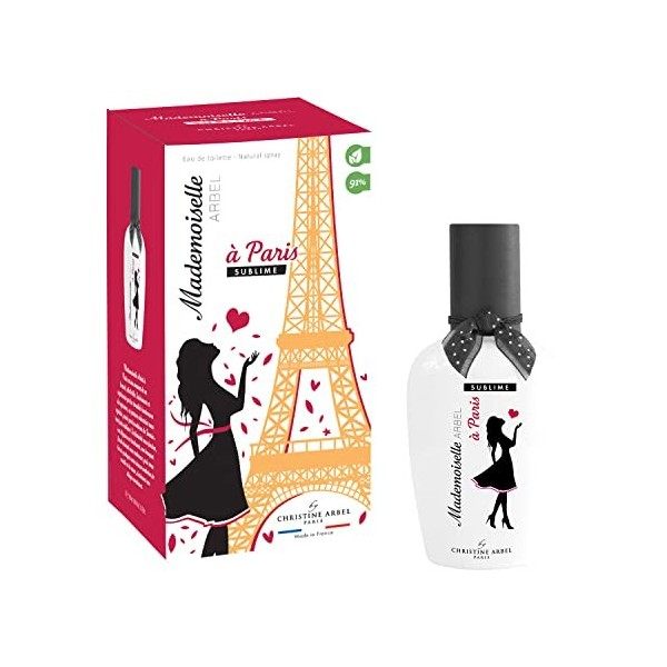 Christine Arbel Paris Mademoiselle Arbel à Paris SUBLIME eau de toilette florale parfum pour femme 100 ml Fabriqué en France