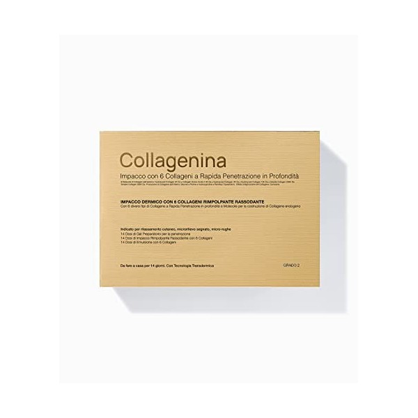 Collagenina Enveloppement Dermique avec 6 Collagènes Repulpant et Sassodant Compressage Grade 2 