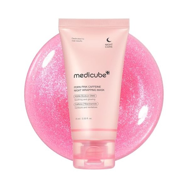 medicube Masque de Nuit Wrapping au Collagène Peel-Off | Soin Élasticité & Hydratation | Effet Glass Skin Repulpant | Anti-Re...