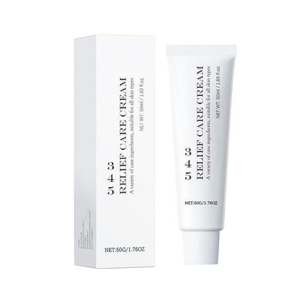 345 Relief Cream de soulagement, crème dhydratation pour le visage, calmant et hydratant profond hydratant pour la peau gras