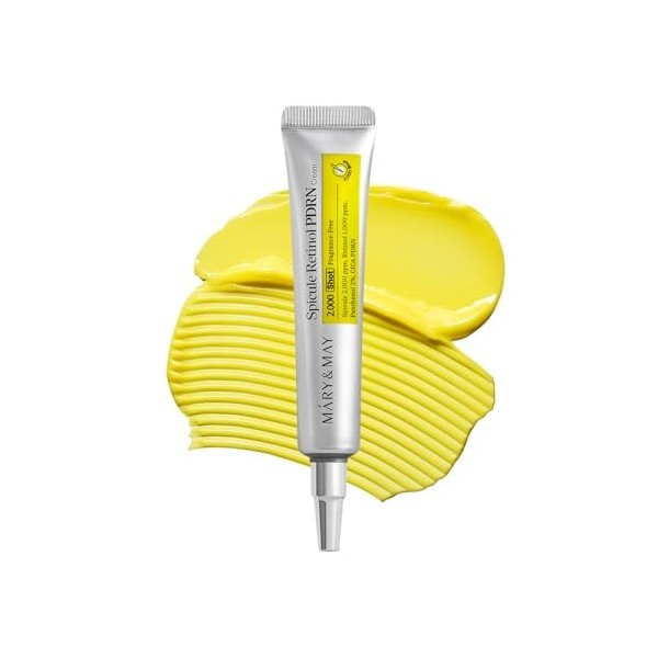 Mary&May Spicule - Crème au rétinol PDRN - Crème hydratante coréenne avec spirales marines et nano-liposome rétinol - Rafferm