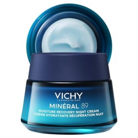 Vichy, Minéral 89, Crème Hydratante Récupération Nuit, Anti-Pellicules & Anti-Démangeaisons, Cuir Chevelu Sensible, 50 ml
