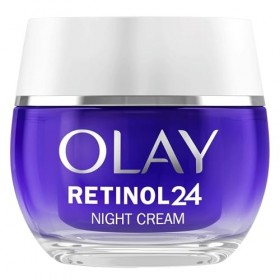 Olay Retinol 24 Crème de Nuit Hydratante pour le Visage, Soin à la Vitamine E Antioxydant. Soin de Nuit Anti-Âge: Lisse, Régé