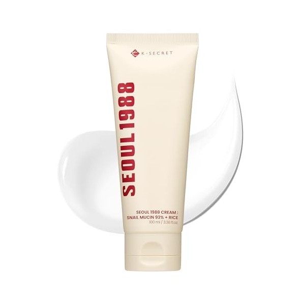 K-SECRET SEOUL 1988 Snail Mucin Crème 93 % – Formule concentrée mais légère infusée avec 93 % de mucine descargot | Crème vi