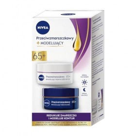 NIVEA Lot de 2 - Anti-RIDES + Crème de Jour et Crème de Nuit 65+ 2 x 50 ml 