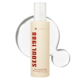 K-SECRET SEOUL 1988 Essence: Snail Mucin 97% + Rice,100 ml, 97% de Sécrétion Descargot avec Filtrat de Ferment de Riz et Ext